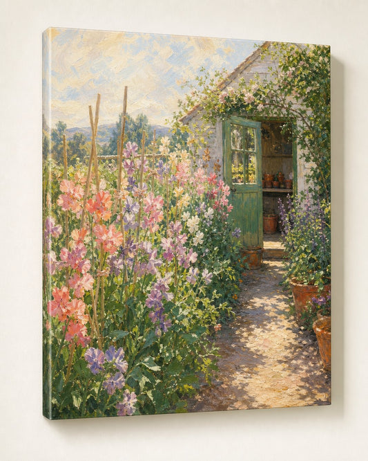 Sweet Pea Shed Canvas, image 1