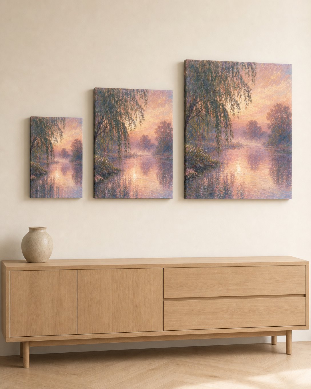 Willows at Dawn Canvas, image 3