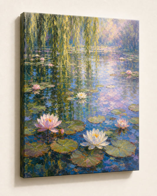 Lily Pond Morning Canvas, image 1