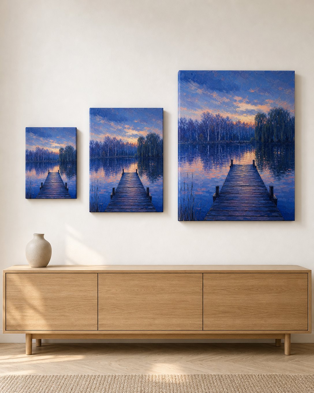 Blue Hour Dock Canvas, image 3