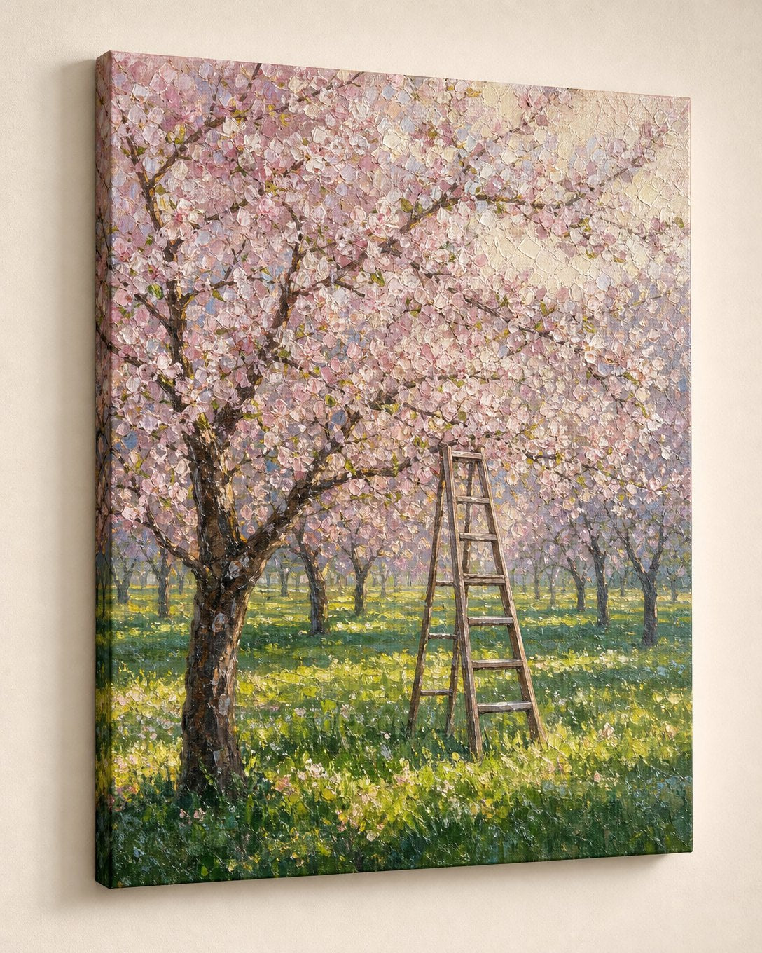 Cherry Blossom Orchard Canvas, image 1