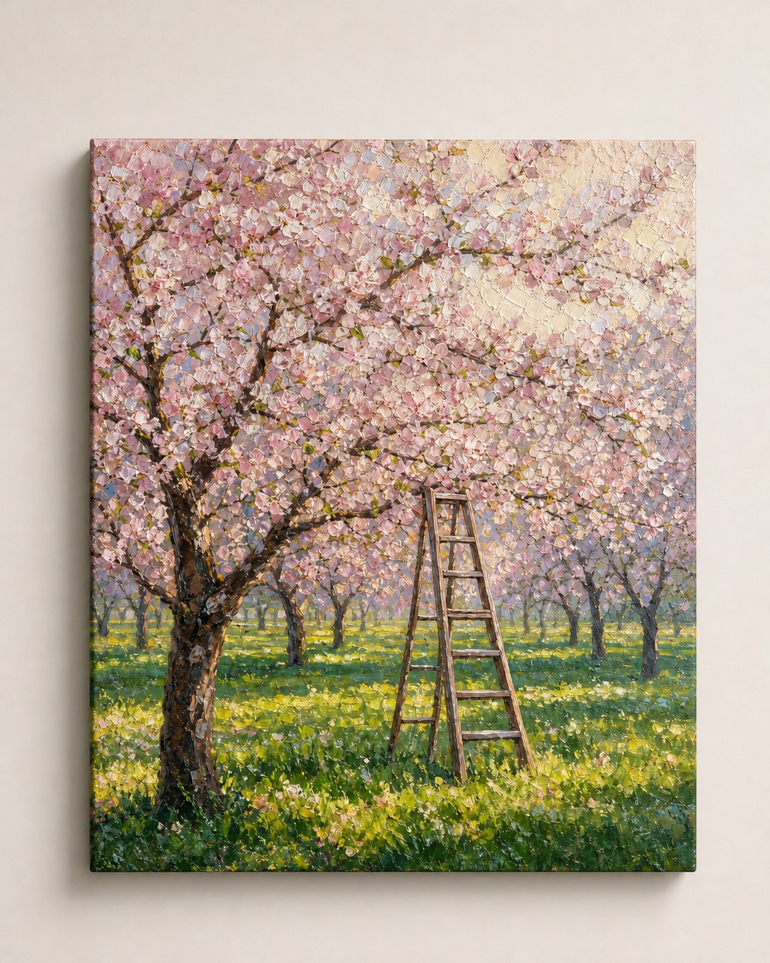 Cherry Blossom Orchard Canvas, image 2